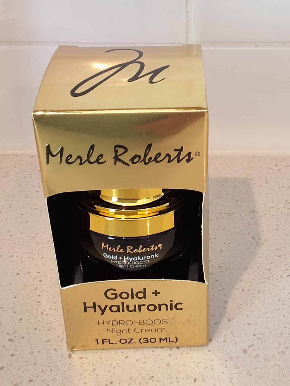 Merle Roberts Gold + Hyaluronic Hydro Boost Night Cream (1 Oz), New In Package